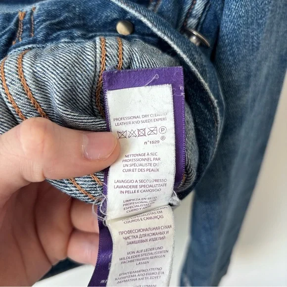 Ralph Lauren Purple Label Denim Jacket Men’s S Indigo Made in Italy Luxury